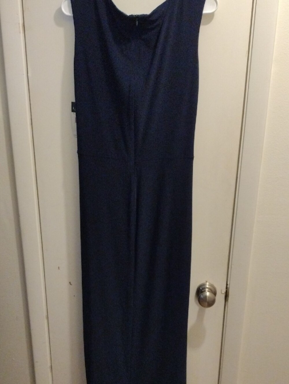 Lauren Ralph Lauren Navy Sleeveless Cowl Neck Maxi Dress - Picture 2 of 3